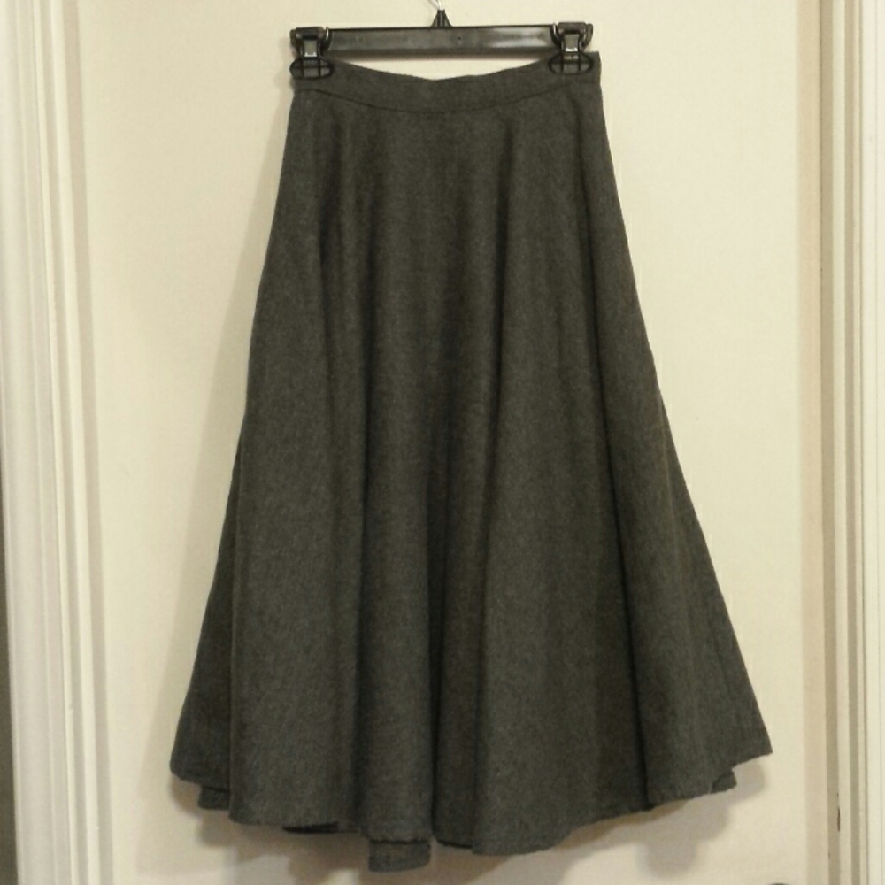 Vintage 1950's Wool Swing Skirt